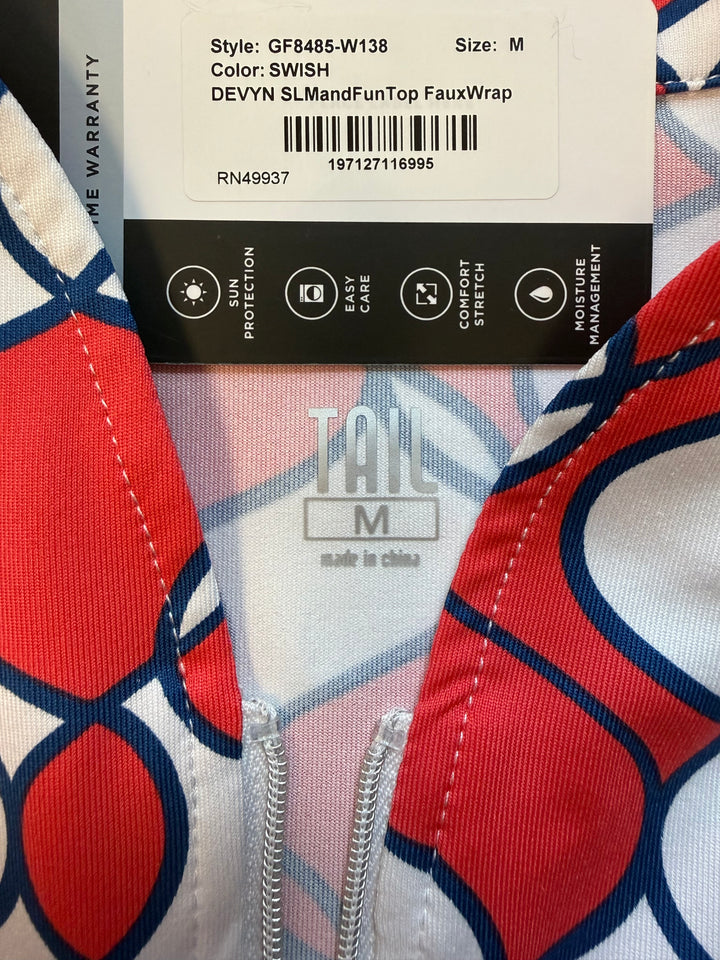 Tail Swish Sleeveless  Mock Top - Medium