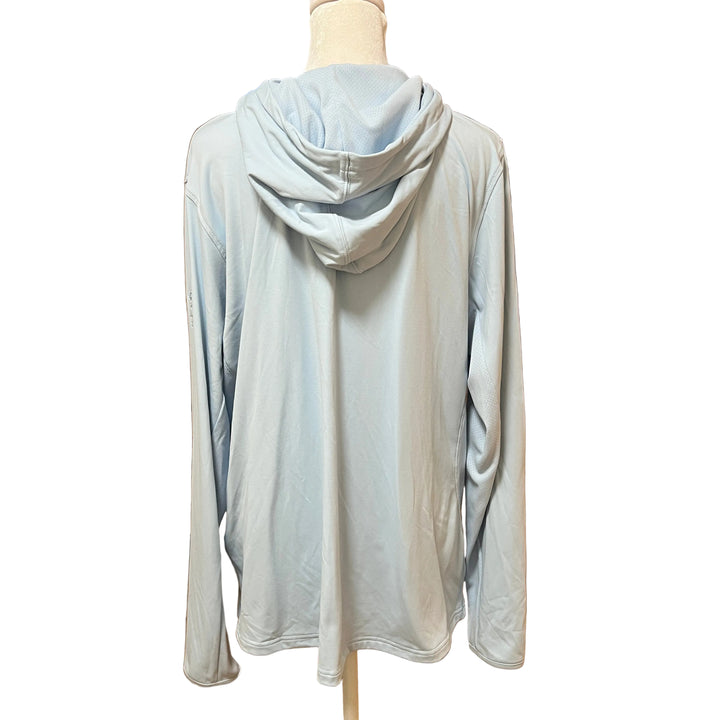 FootJoy Full-Zip Hoodie (w/ logo) - Powder Blue - X-Large - Skorzie