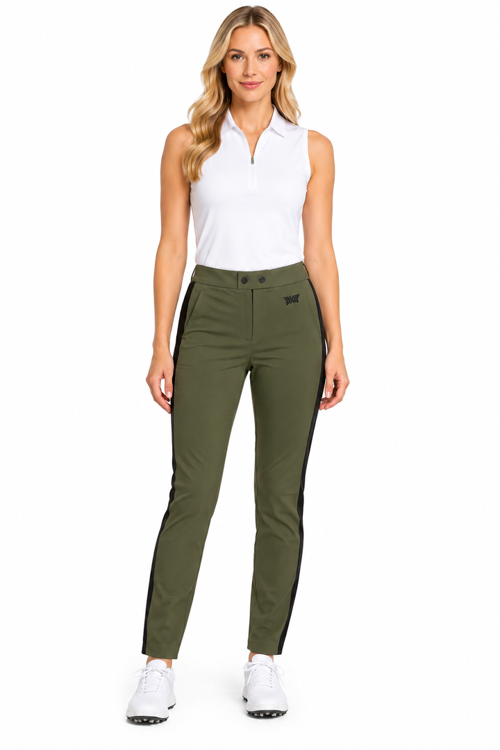 PXG Women's Color Stripe Pants - Olive/Black - XS (FINAL SALE ITEM)