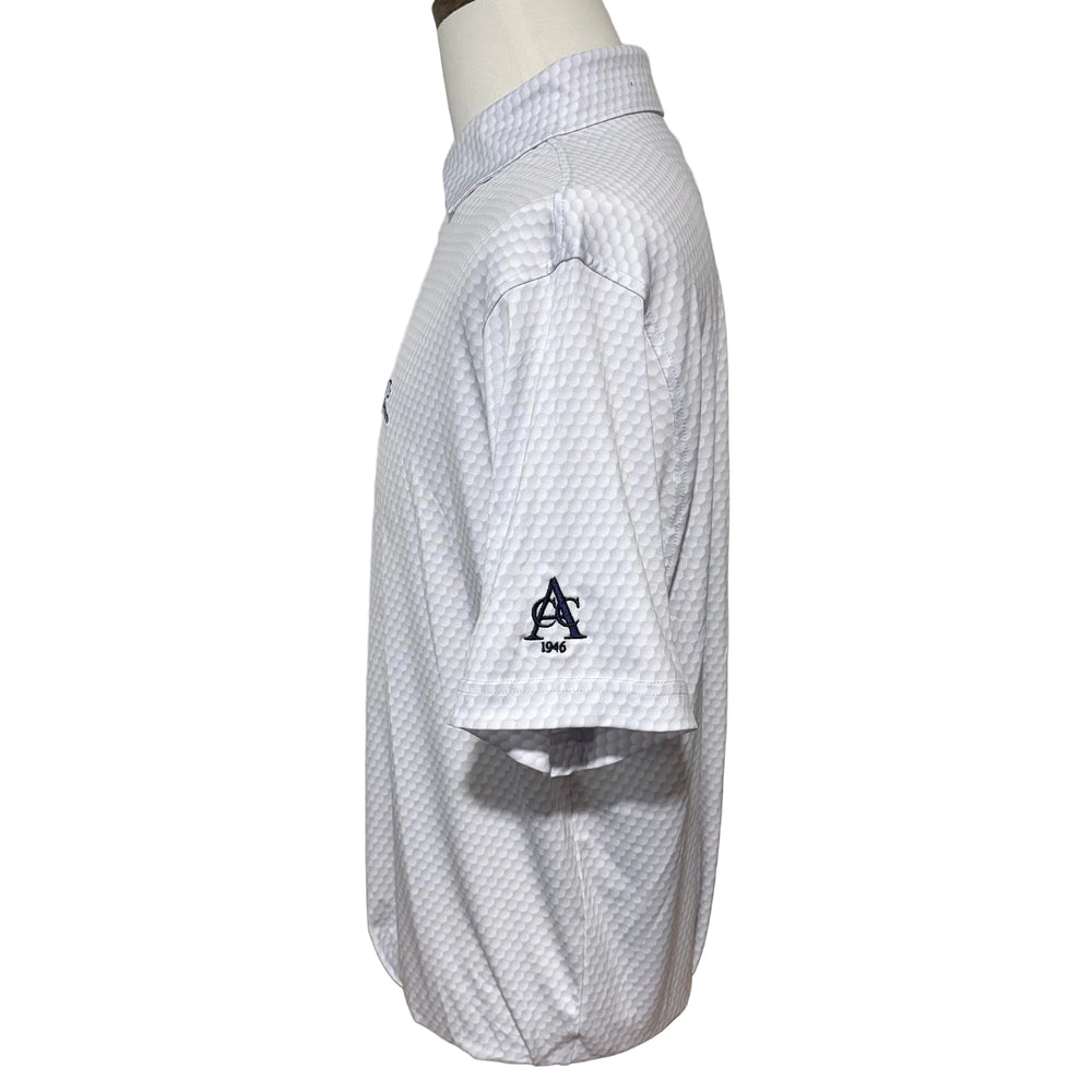 Rhoback Be The Ball S/S Performance Polo (w/logo) - White - Skorzie