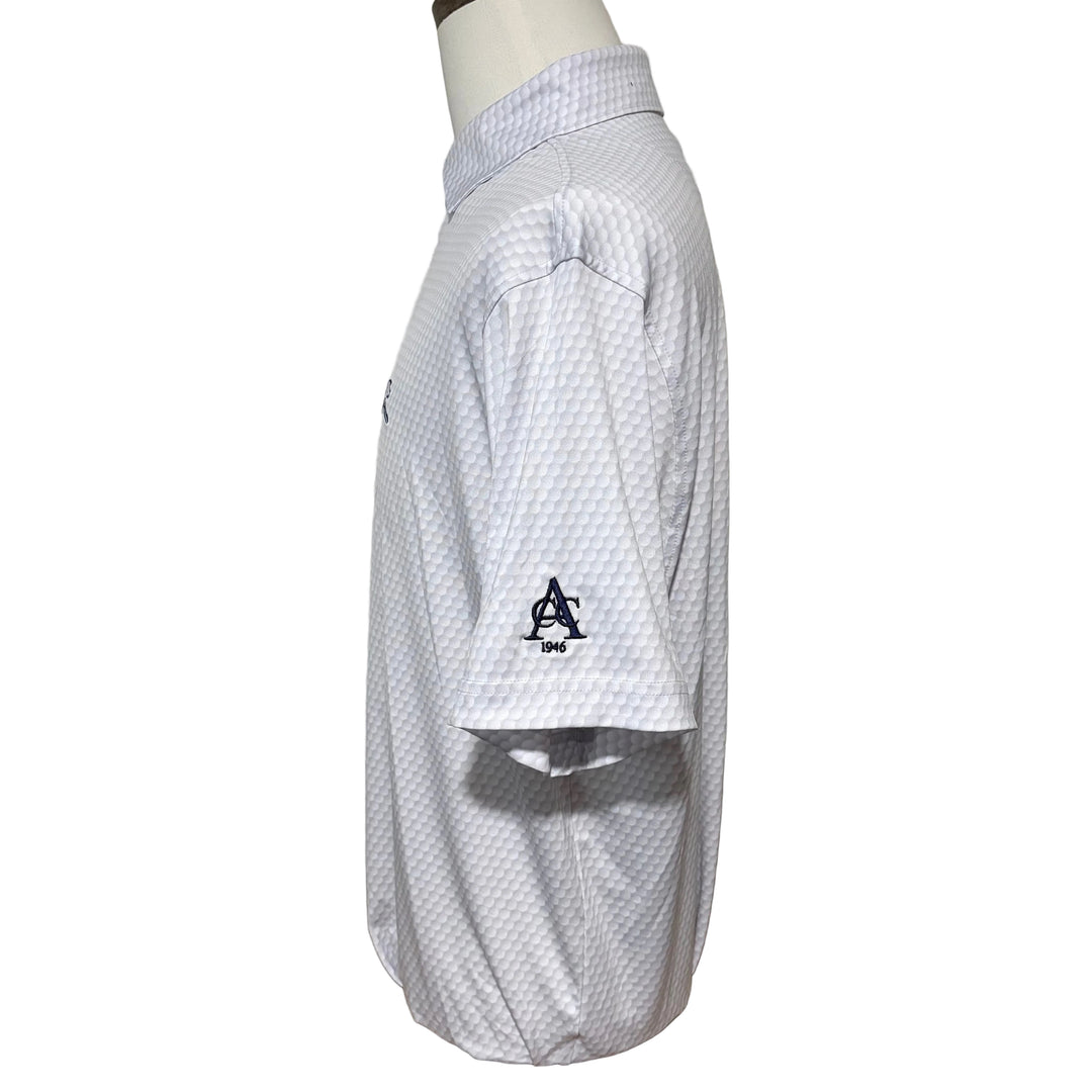 Rhoback Be The Ball S/S Performance Polo (w/logo) - White - Skorzie
