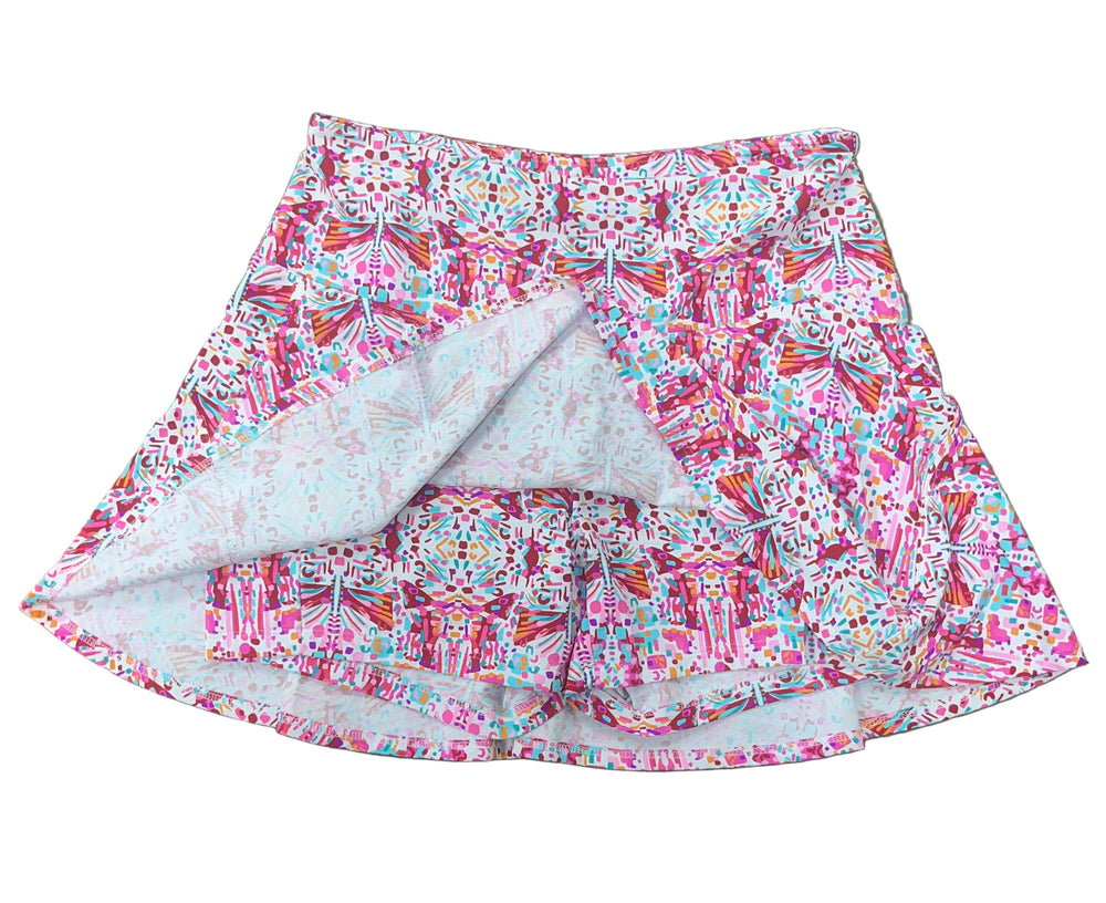 IBKUL Speckled Print Skort - Pink - Skorzie