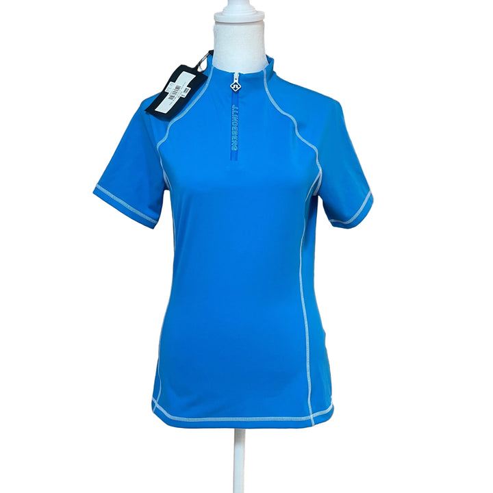J.Lindeberg Amara Short Sleeve Top - Brilliant Blue - Skorzie