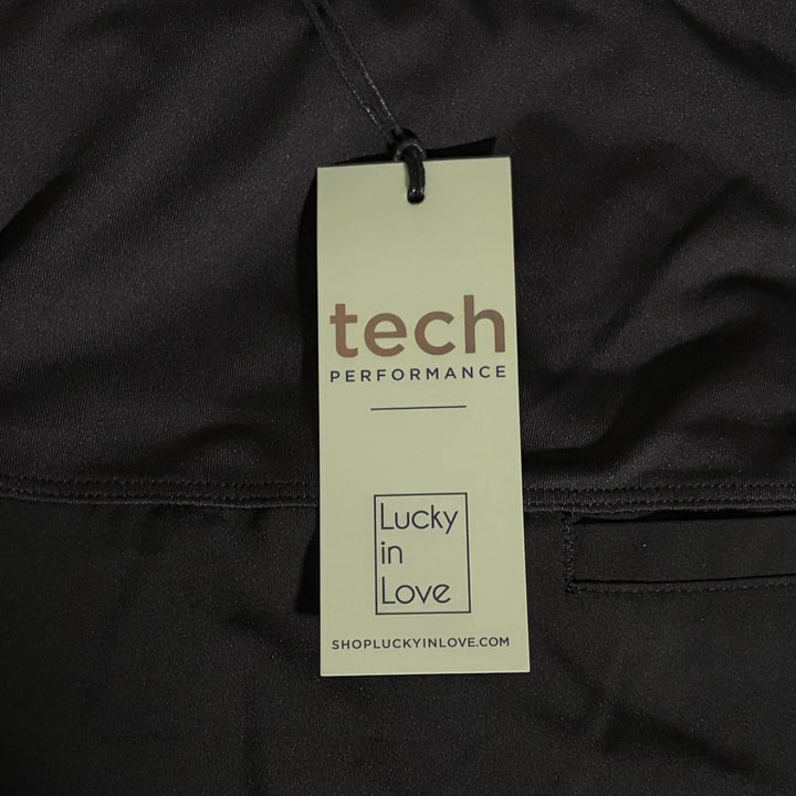 Lucky In Love Women's Golf Skort Laser Bloom 15.5" Black