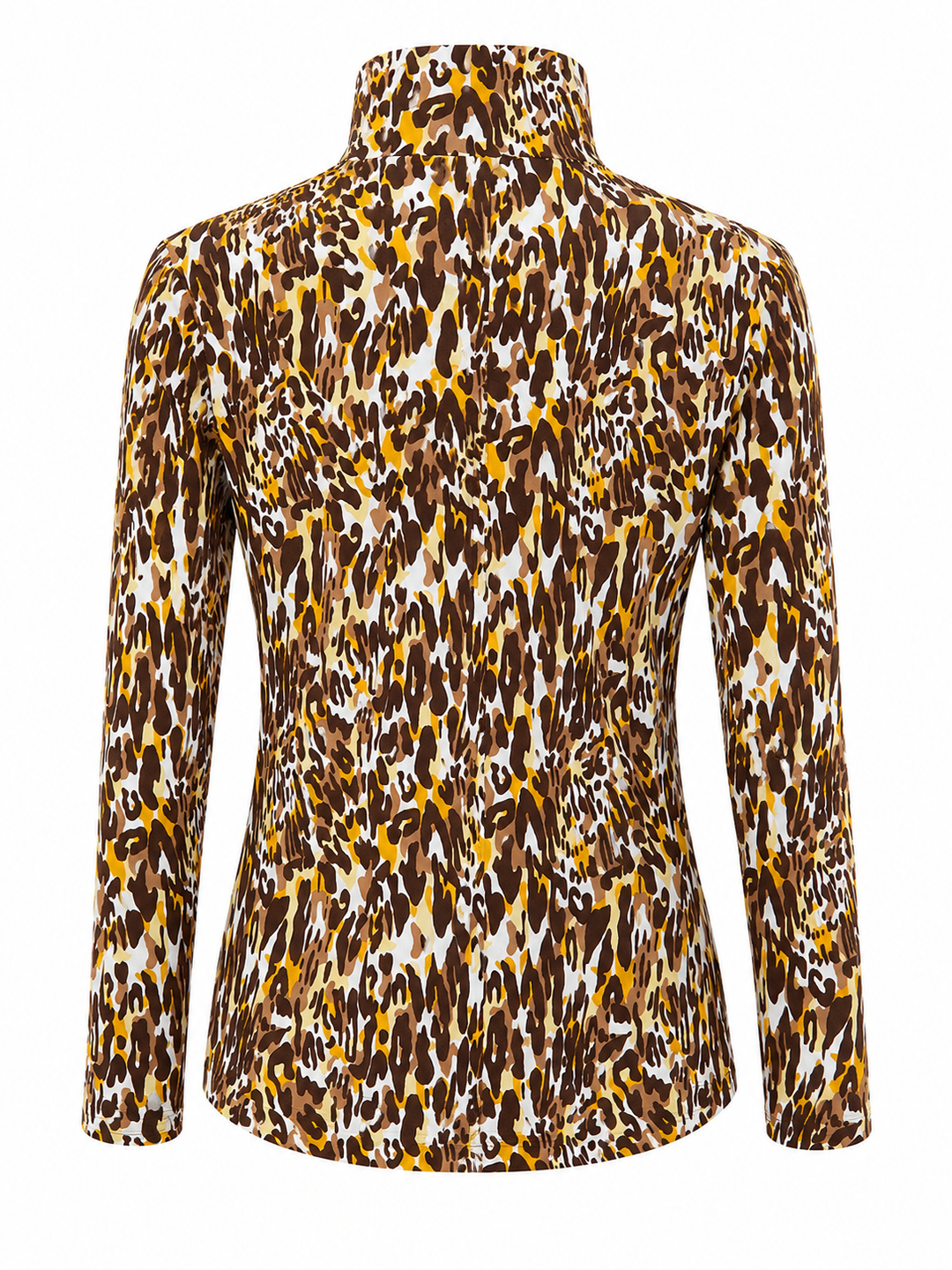 IBKUL Karen Print Long Sleeve Mock Neck Top