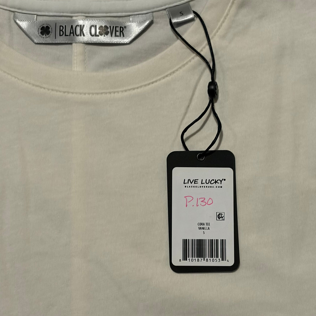 Black Clover Women's Cora Tee Vanilla Size S (FINAL SALE ITEM)