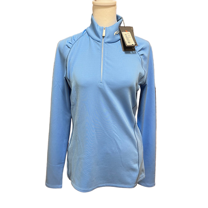 KJUS Women's Shasta Midlayer Half-Zip - Blue Opal - Skorzie