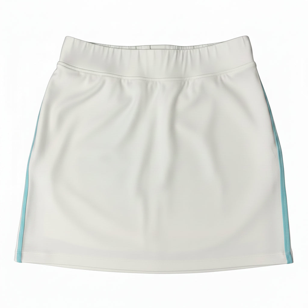 MDC Jersey Golf Skort 18" - White/Sea - Skorzie