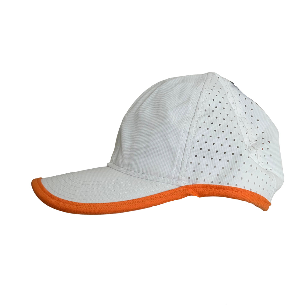 Ame & Lulu Hot Shot Hat - White/Orange (FINAL SALE ITEM) - Skorzie
