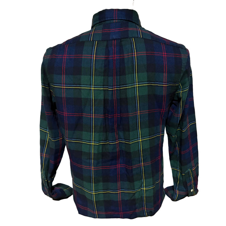 Ralph Lauren Plaid Oxford Shirt - Green/Blue - Small - Skorzie