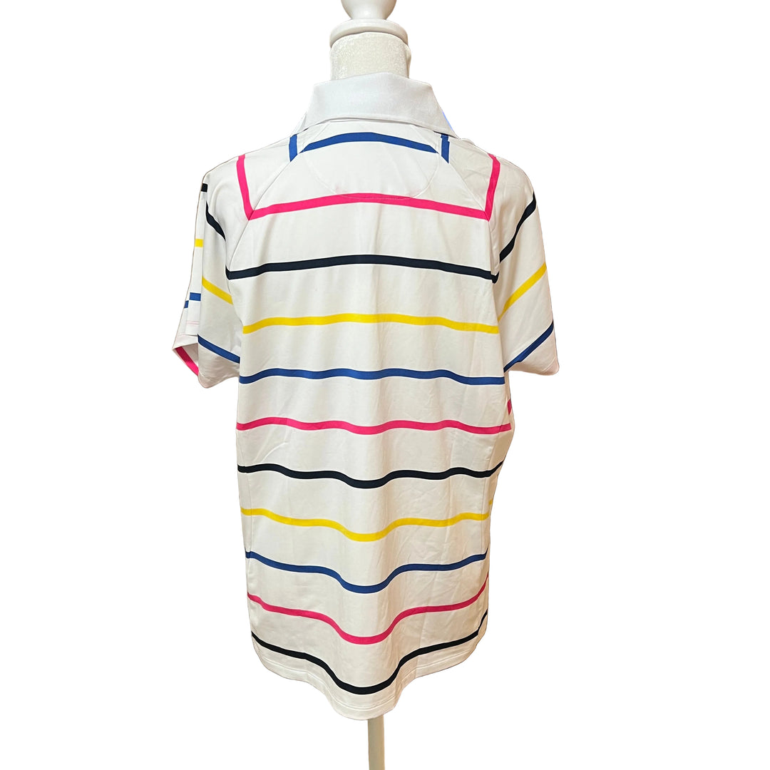 RLX Knit Polo (w/logo) - Colored Stripe - Skorzie