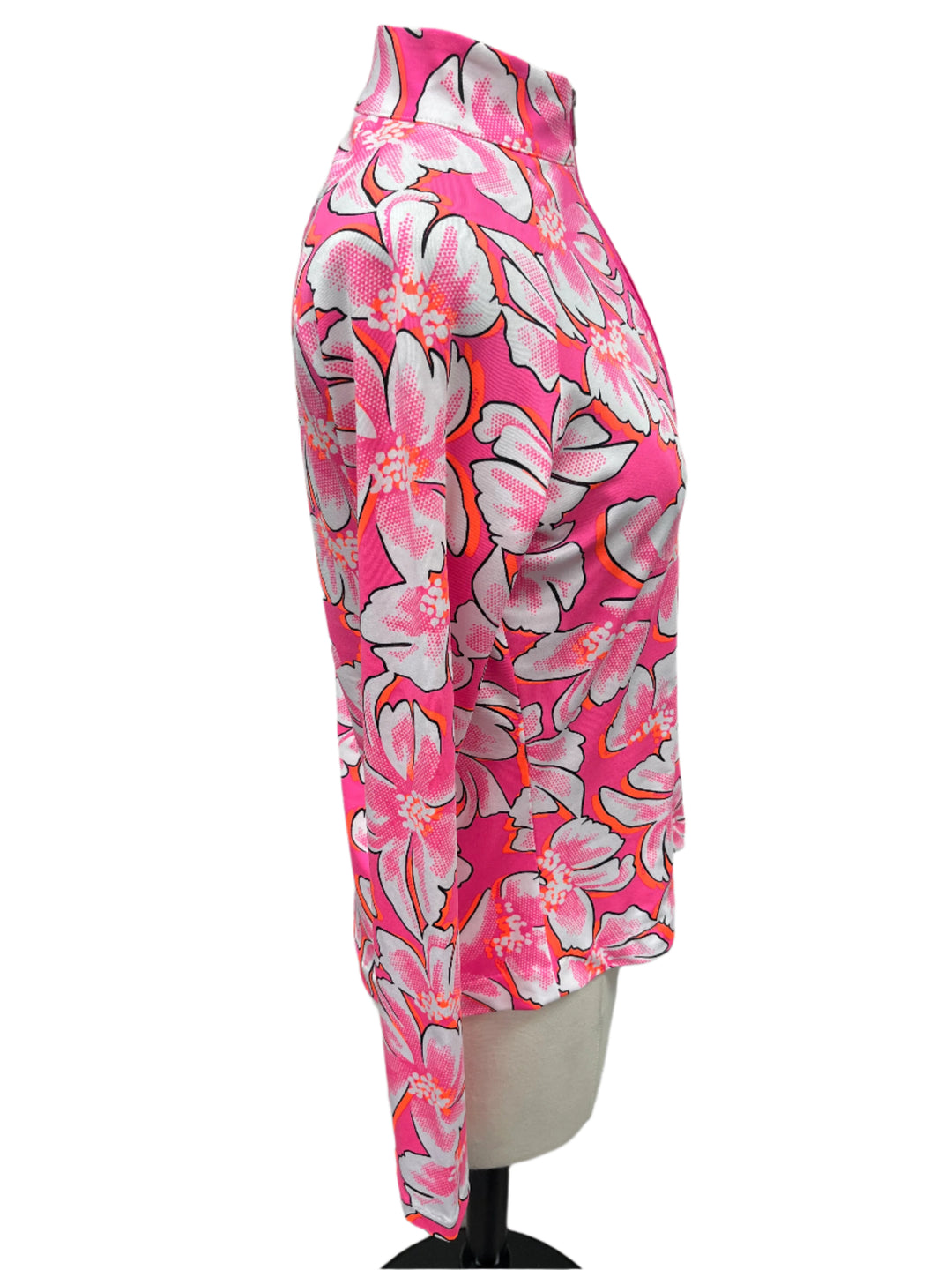 Tail Long Sleeve Mock Neck - Floral - Skorzie