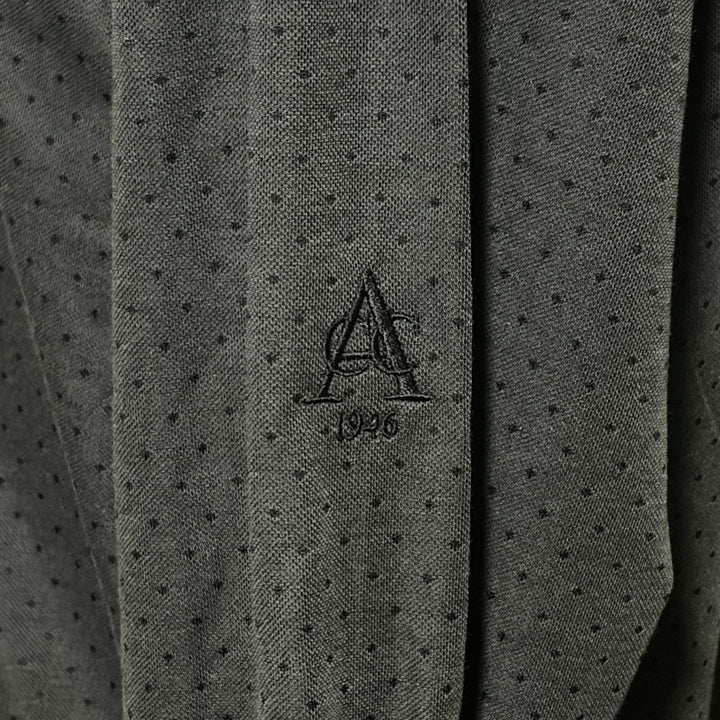 Travis Mathew Handsome Town L/S Polo (w/logo) - Heather Black - Skorzie