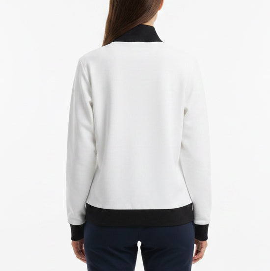 A. Putnam Women's Quarter Zip White Size M