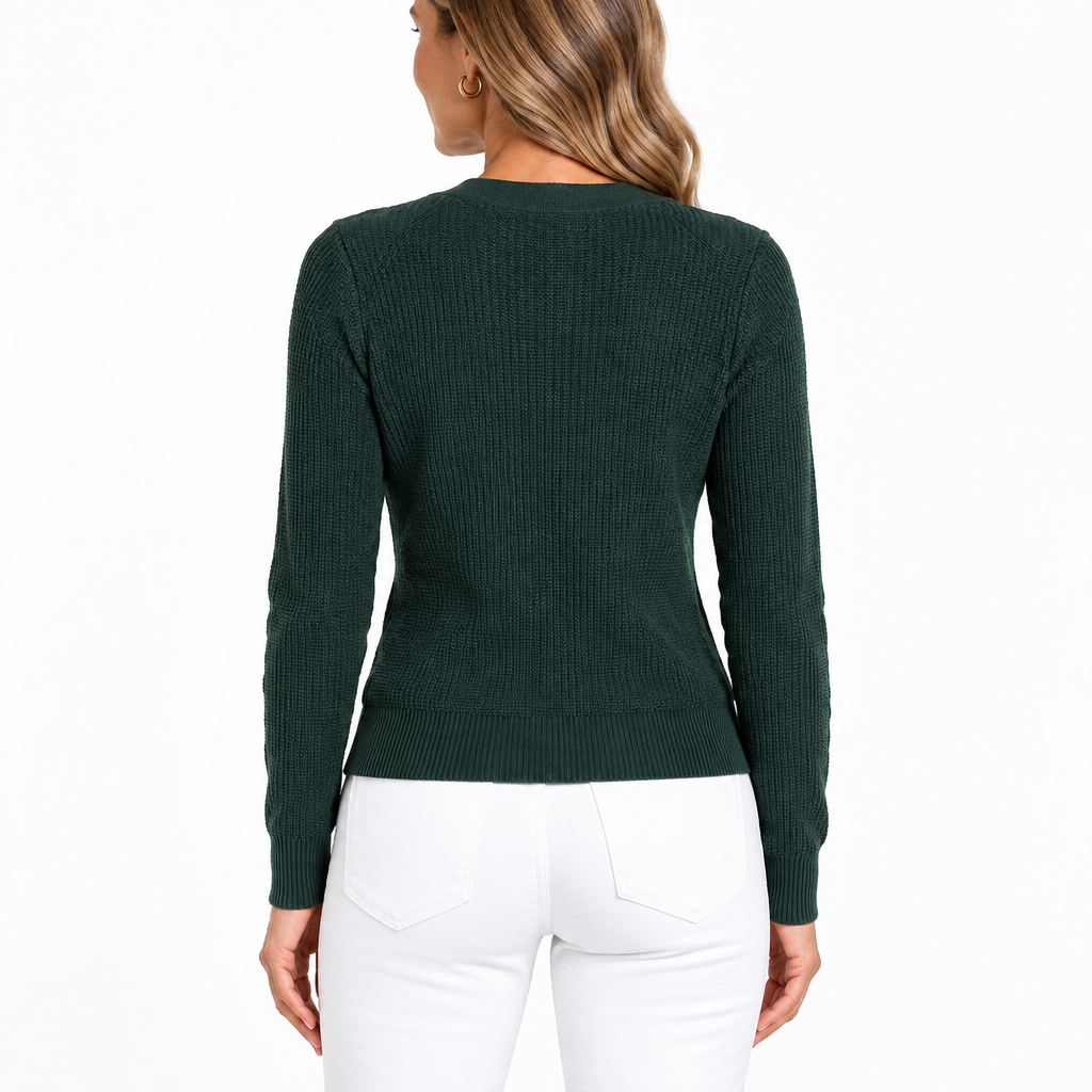 Margaret O'Leary Women's Cardigan Fairfax Kale Size XS