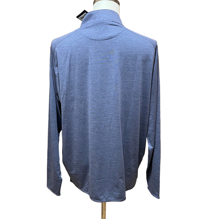 Peter Millar Stealth Performance Quarter Zip (w/logo) - Nebula Blue - X-Large - Skorzie