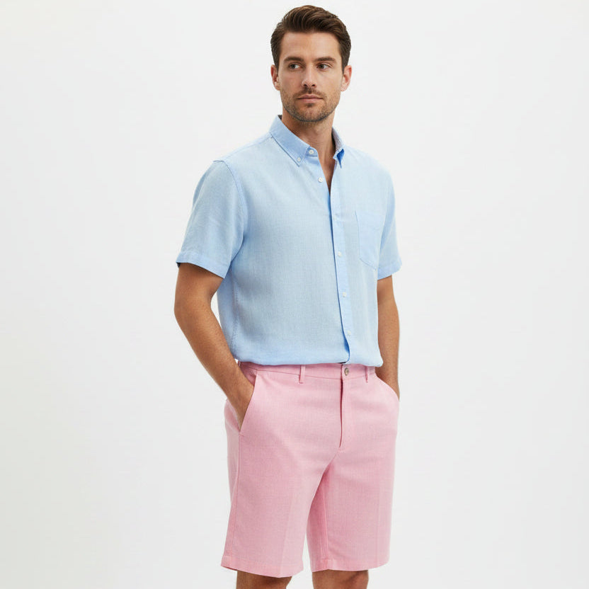 Peter Millar Wrightsville Performance Short (9") - Bubblegum - Size 38 - Skorzie