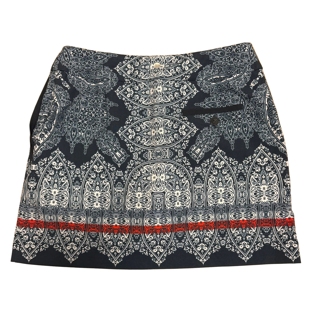 EP NY Performance Jersey Skort 16.5" - Navy Bandana Print - Skorzie