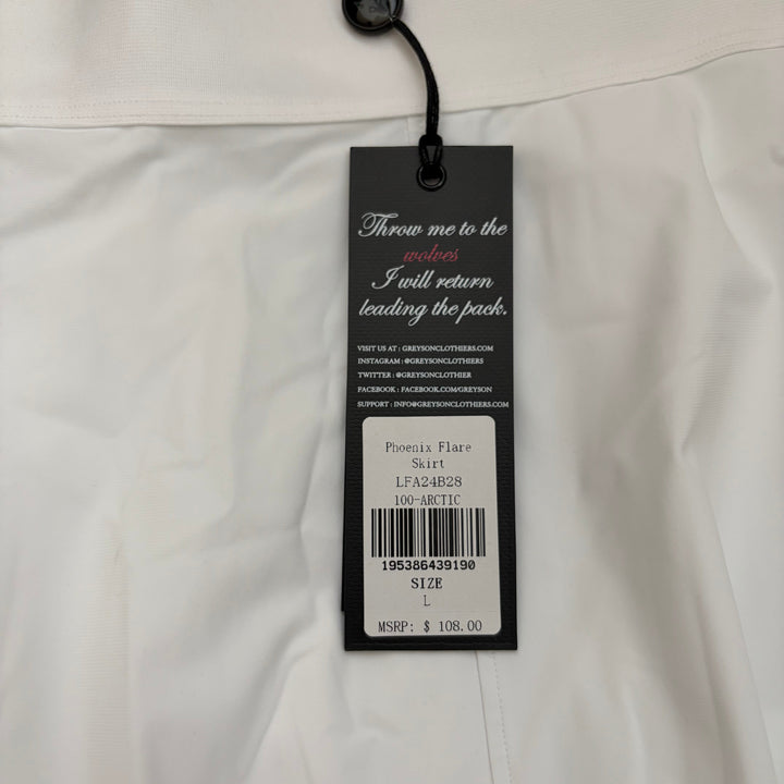 Greyson Women's Golf Skirt Phoenix Flare 15" Arctic Size L
