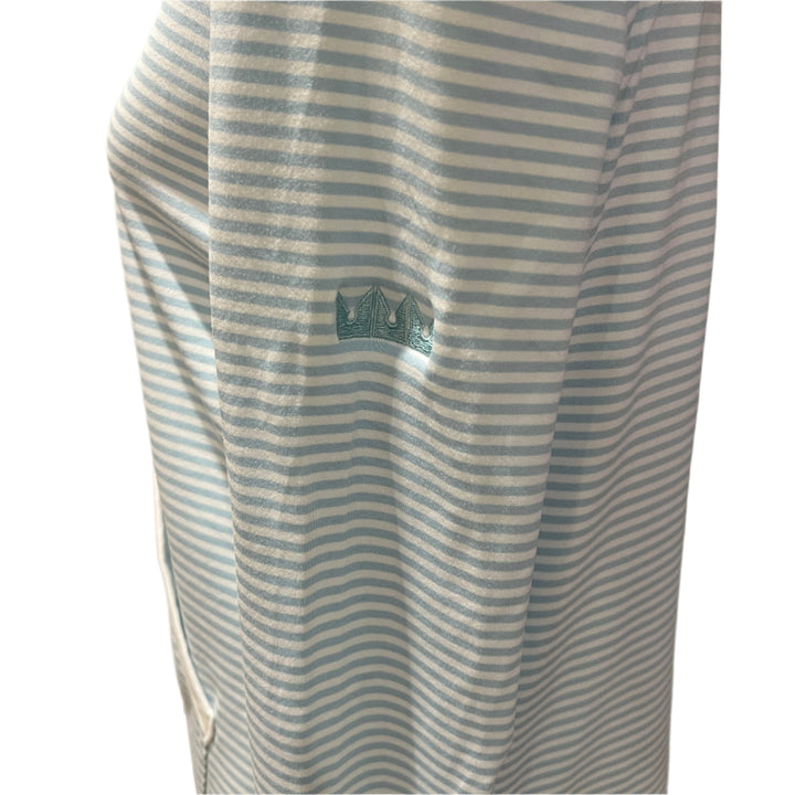 FootJoy 1/2 Zip Tonal Stripe Mid-Layer (w/ logo) - Sky - X-Small - Skorzie