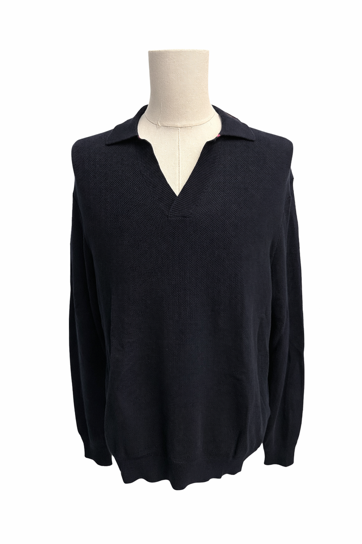 G/FORE Twilight Johnny Collar Cooling Cotton Sweater Polo - Medium - Skorzie