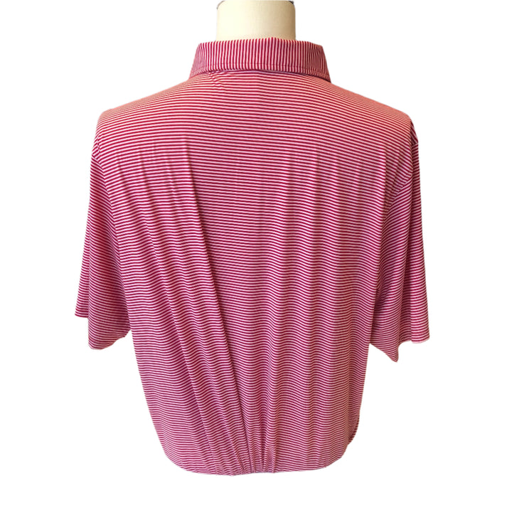 B. Draddy Jimmy Polo (w/ logo) - Bright Red Stripe - XX-Large - Skorzie