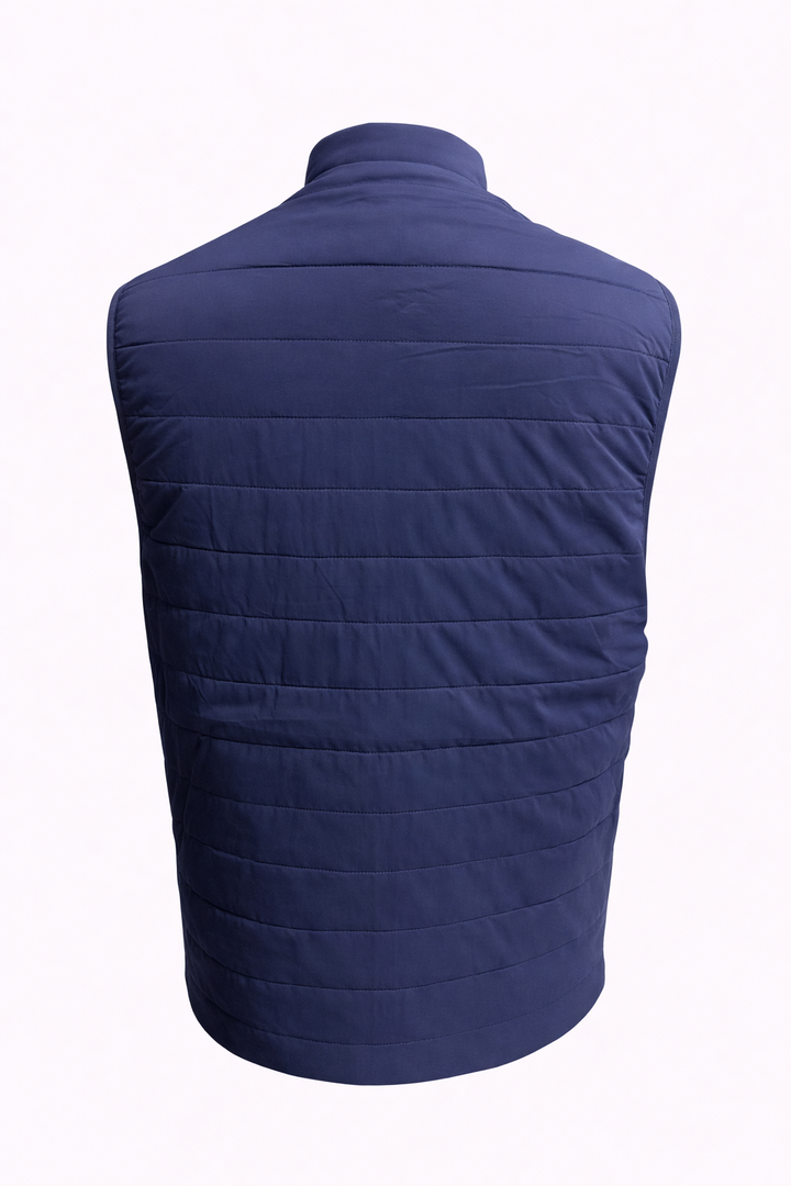 Penguin Navy Full Zip Reversible Vest - Medium - Skorzie