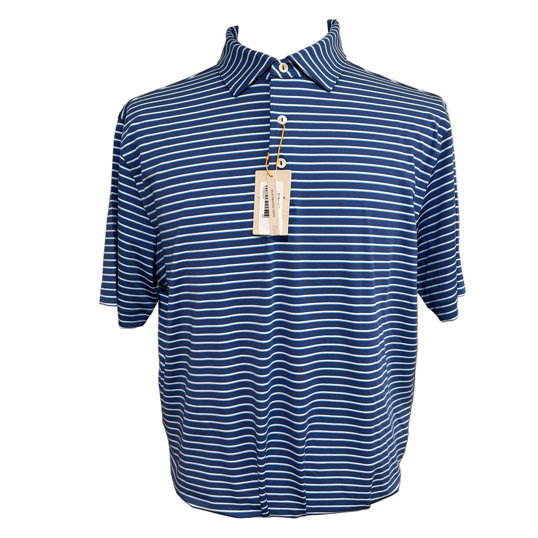 Peter Millar Dunnes Performance Polo (w/logo) - Summer Navy - Large - Skorzie