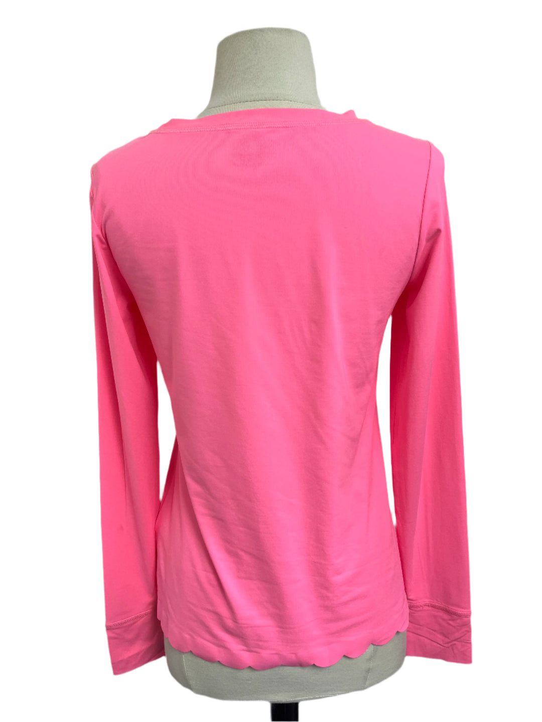 Lilly Pulitzer Luxletic Renay Scallop Sunguard Top - Pink - Skorzie