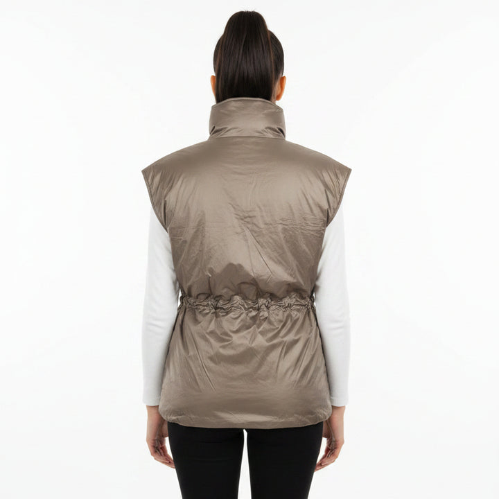 G/FORE Women's Vest Reversible Cinched Sand Size S