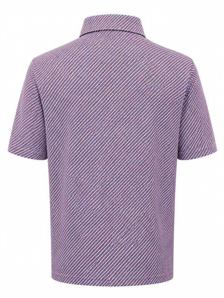 Bobby Jones Performance Seville Print Jersey Polo - Classic Blue - Large
