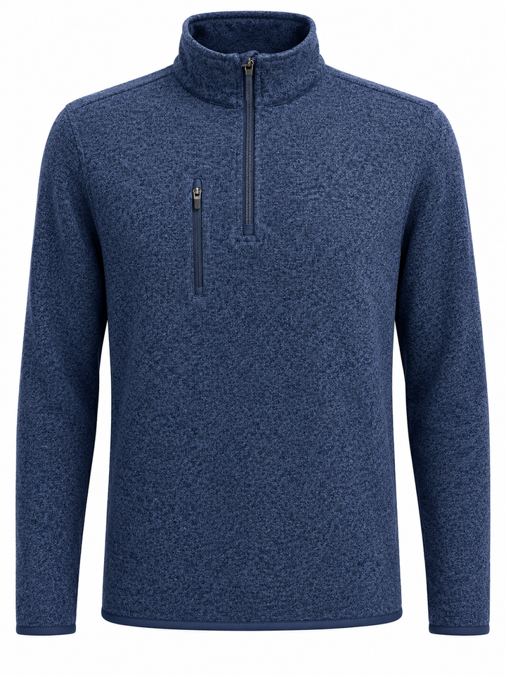 Bobby Jones Performance Full Zip Fleece Jacket - Summer Navy Heather - Medium
