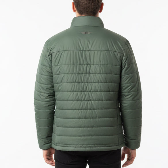 Straight Down Men's Golf Jacket Sierra Quilted Pine Size L