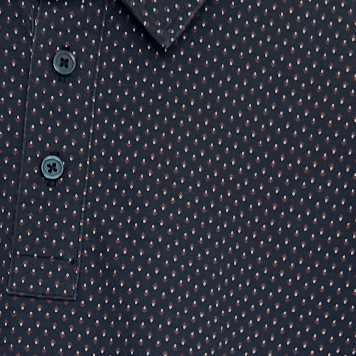 G/FORE Men's Polo Pima Twilight/Classic Red Size M