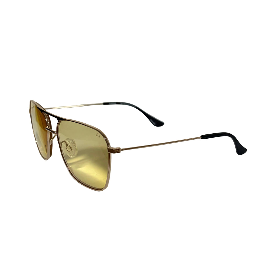 Caddis Hooper Reading Glasses - Polished Gold - Skorzie