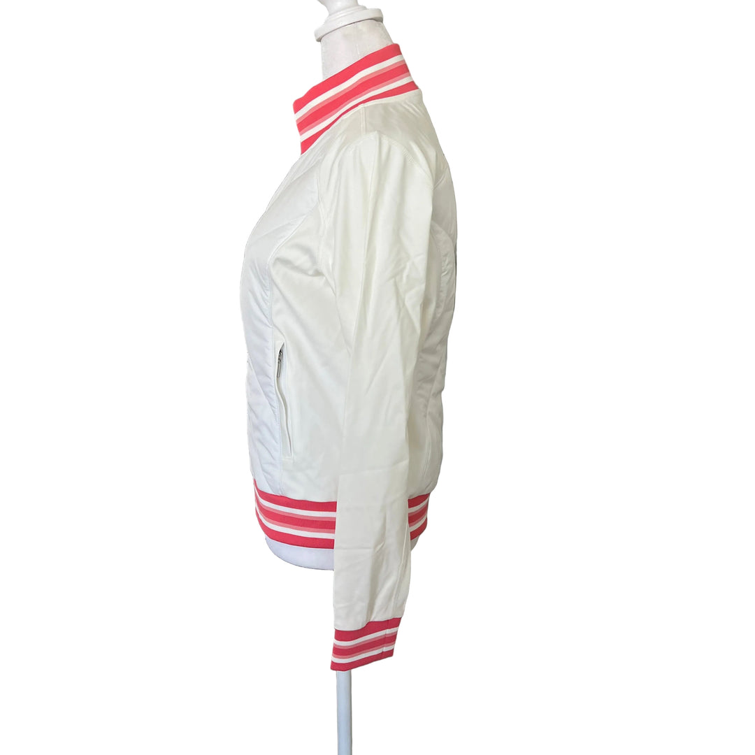 GGBlue Active Track Jacket - White/Pink - Small - Skorzie
