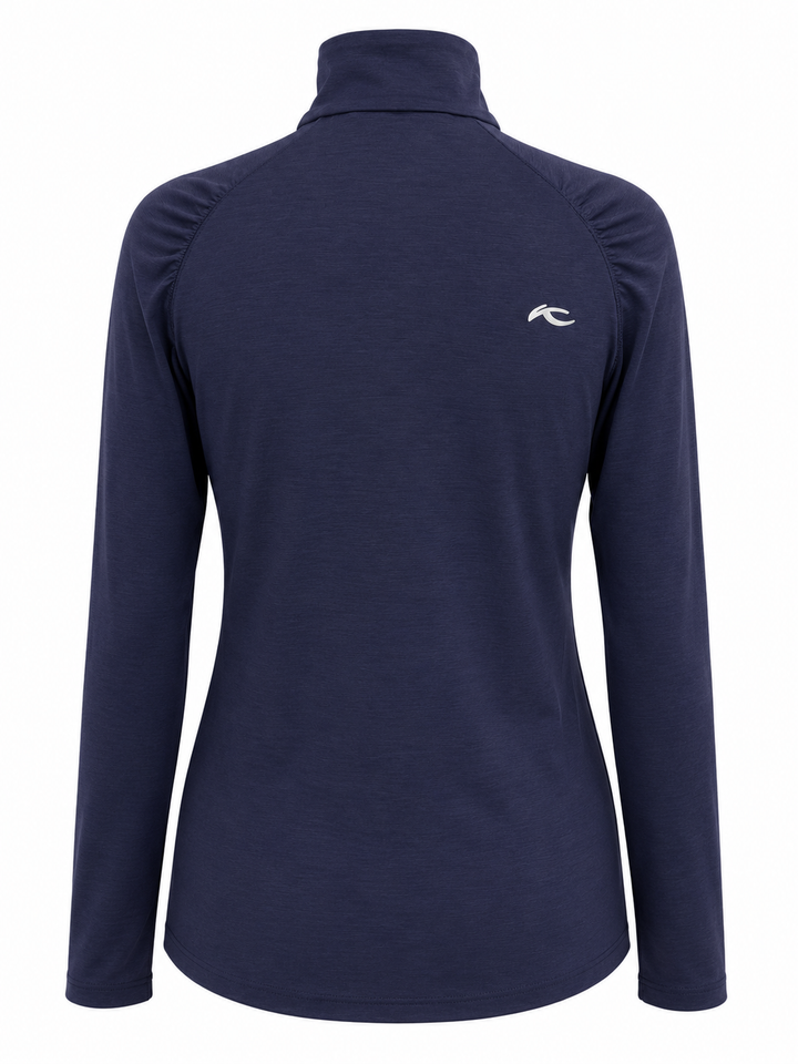 KJUS Nora Cooling Half Zip (w/ logo) - Atlanta Blue - Small
