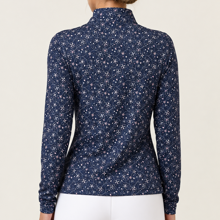 Straight Down Women's Quarter Zip Erika New Indigo Size M