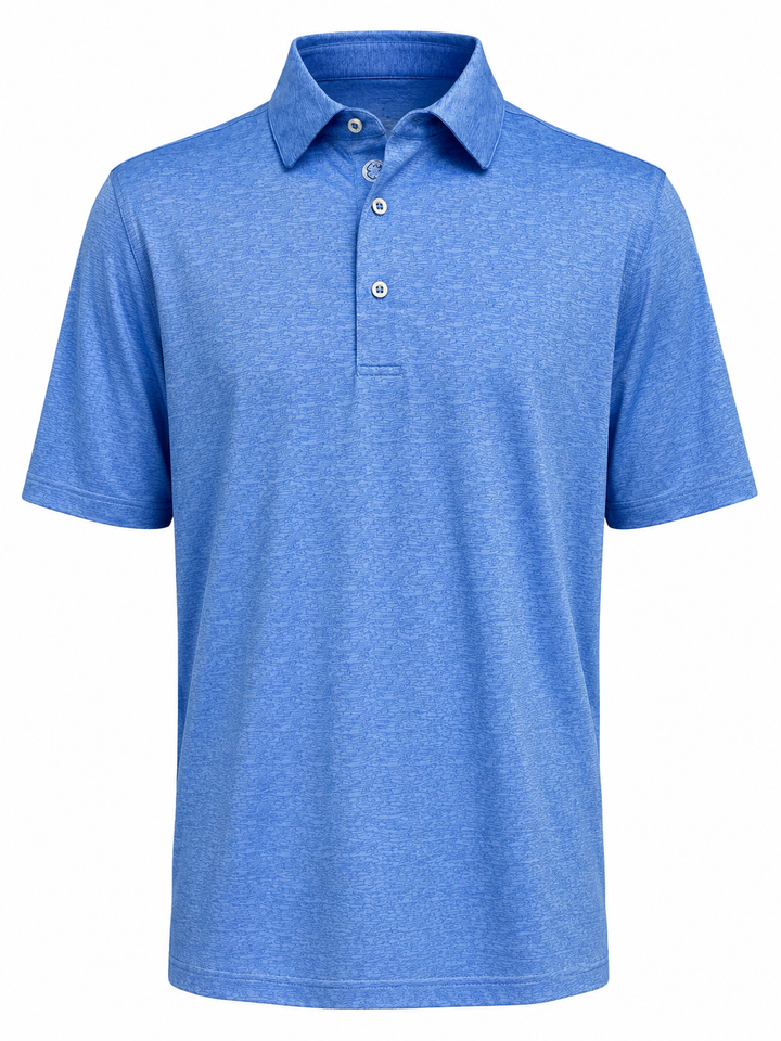 Bobby Jones Performance Print Jersey Polo - Classic Blue - Large