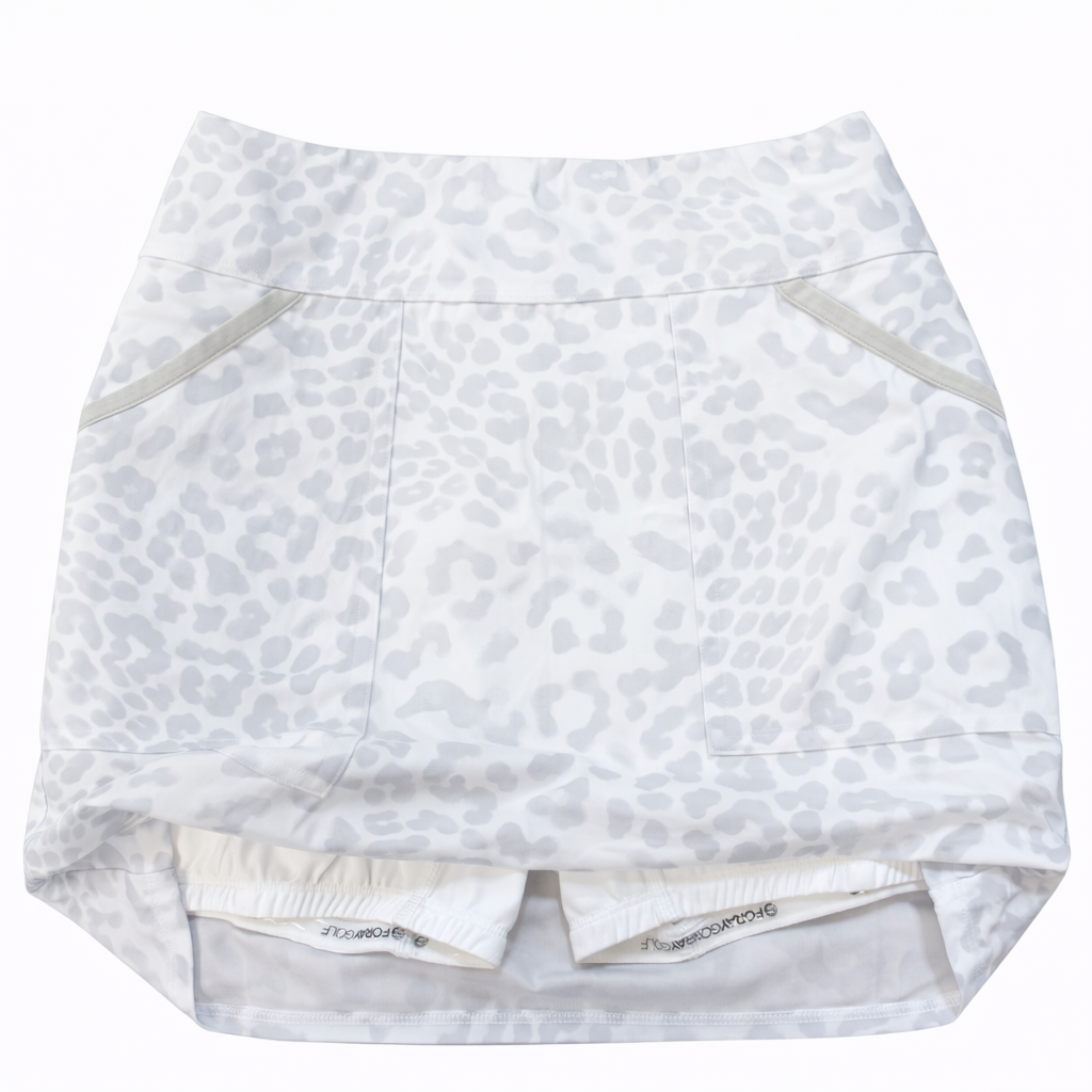 Foray Golf Edit Skirts 15" - White Leopard - Skorzie