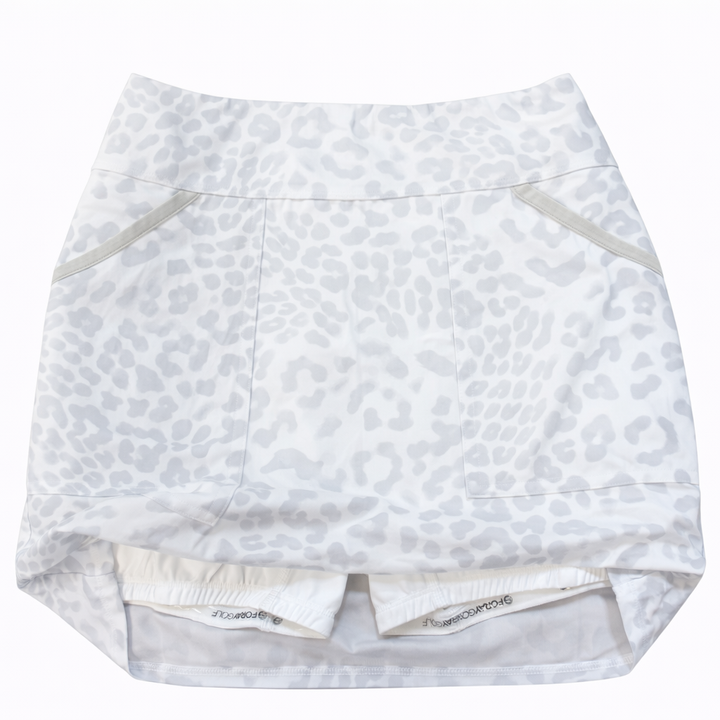 Foray Golf Edit Skirts 15" - White Leopard - Skorzie
