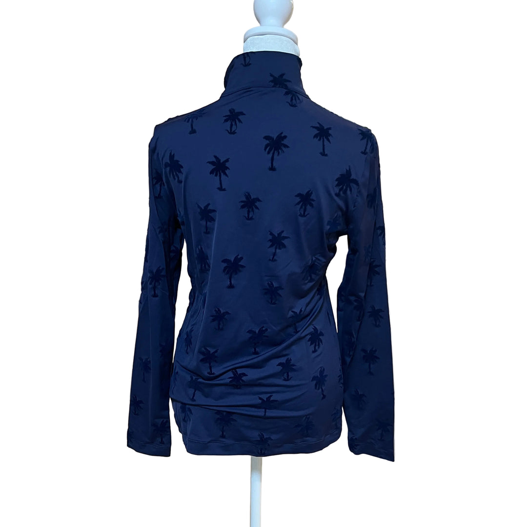 Lohla Sport Soft Palms L/S Top - Navy - Medium - Skorzie