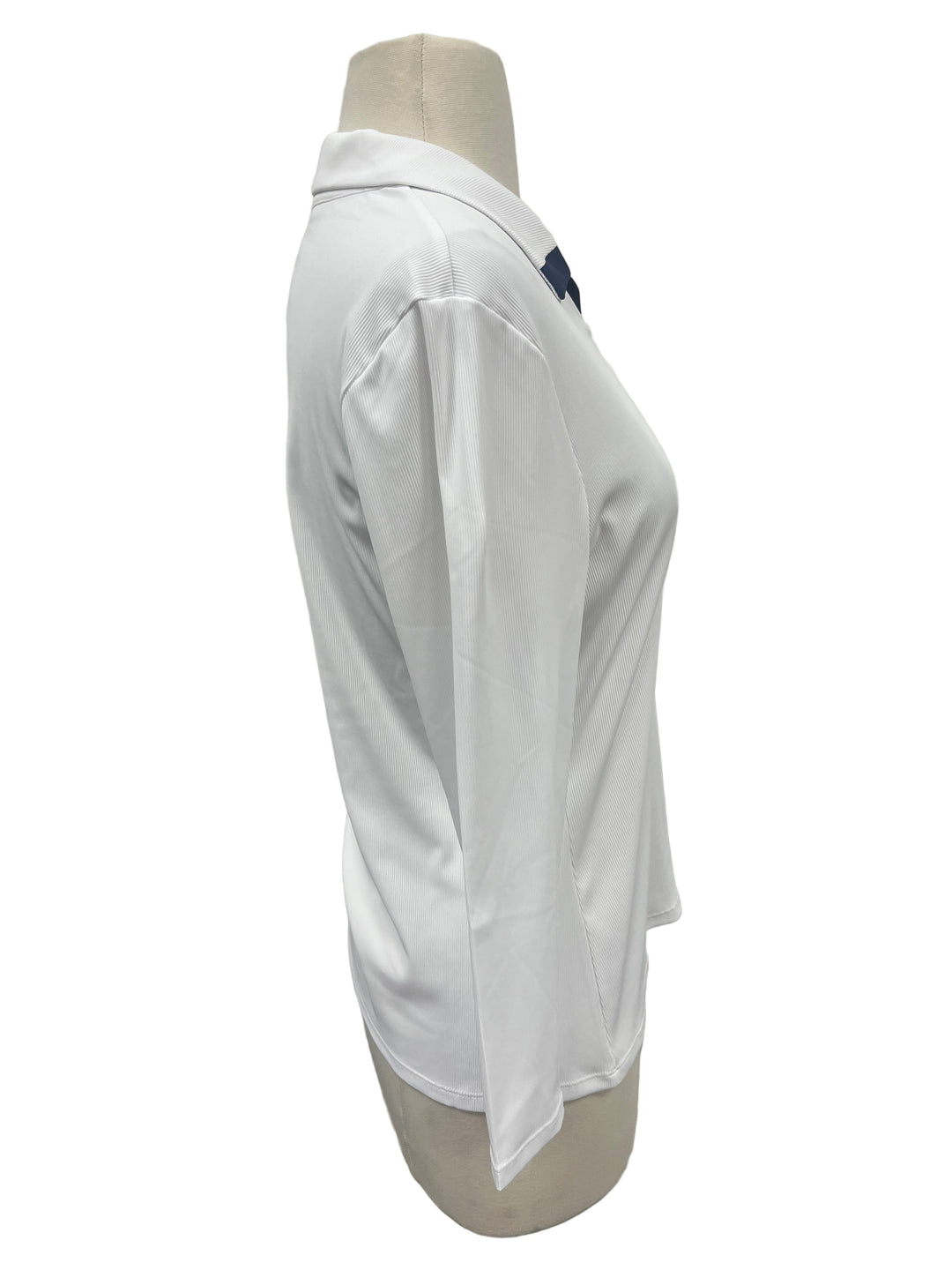 Kinona Take A Ribbing 3/4 Sleeve Golf Top - White - Skorzie
