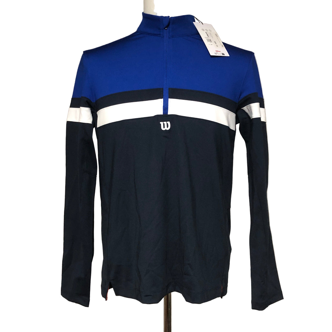 Wilson Elevate Performance Half Zip - Blue/Black - Small - Skorzie