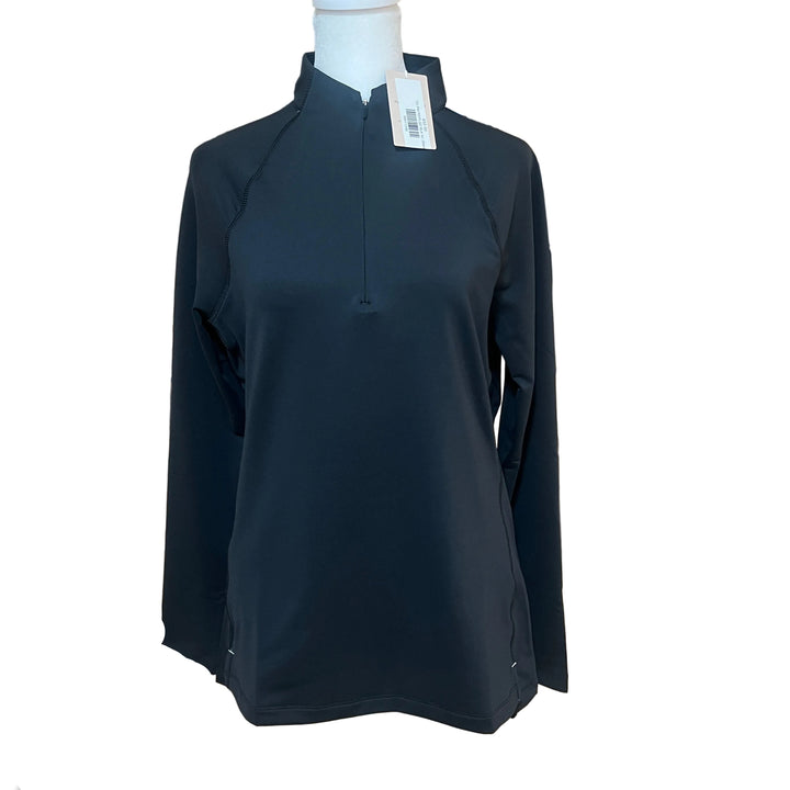Peter Millar Raglan Sleeve Perth Layer 1/4 Zip - Black - Medium - Skorzie