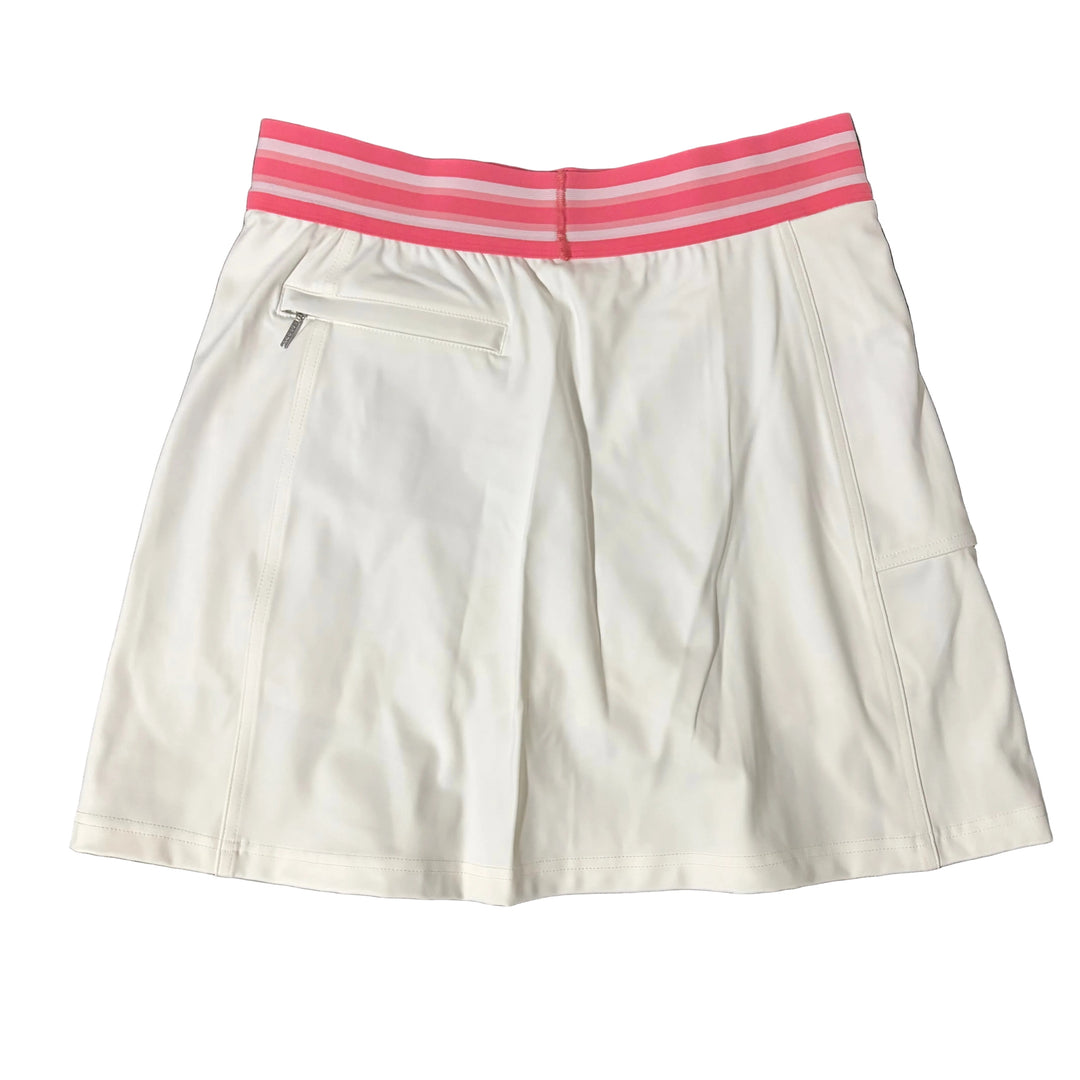 GGBlue Active Track Skort 16.5" - White/Pink - Small - Skorzie