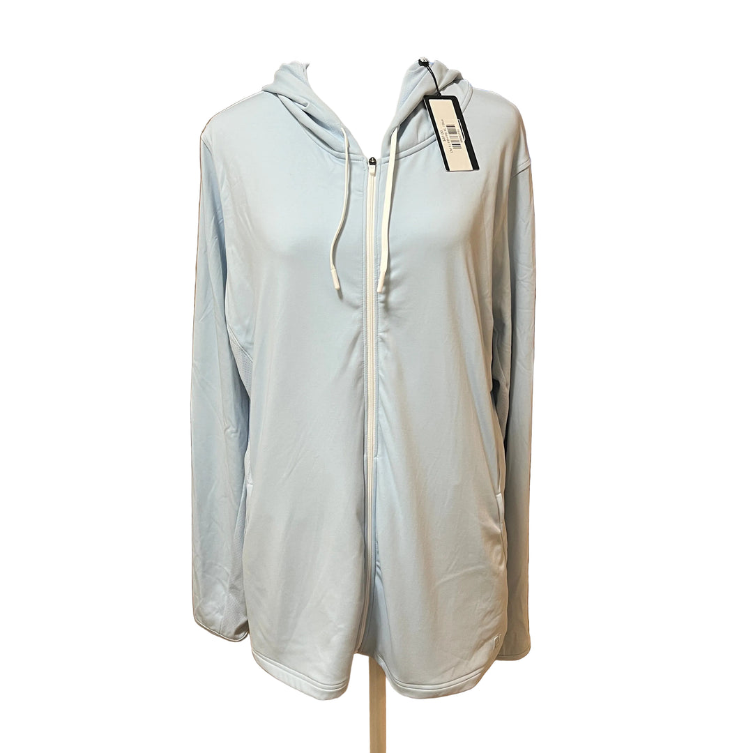 FootJoy Full-Zip Hoodie (w/ logo) - Powder Blue - X-Large - Skorzie
