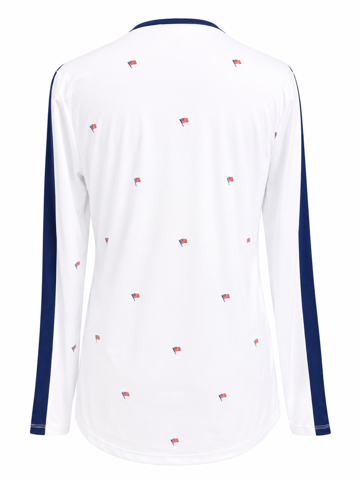 SanSoleil Long Sleeve Sun Shirt - Flag Day