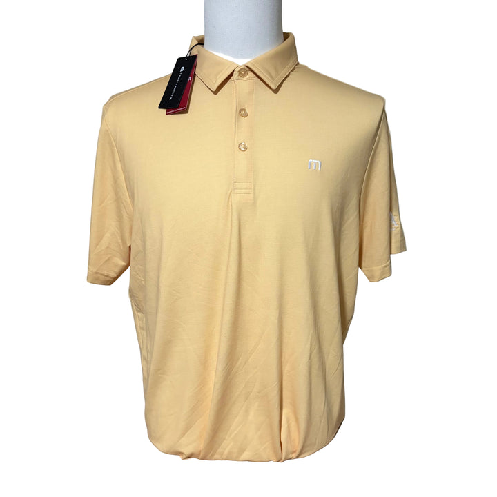 Travis Mathew Featherweight Vista Polo (w/logo) - Rattan (FINAL SALE ITEM) - Skorzie
