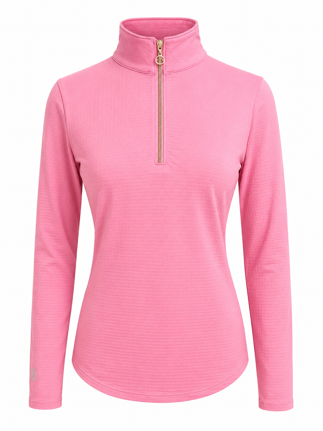 G-Lifestyle Long Sleeve Quarter Zip - Palm Beach Pink - Small